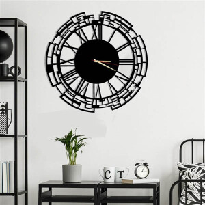 Venezia Metal Duvar Saati 60x60 - TepeHome
