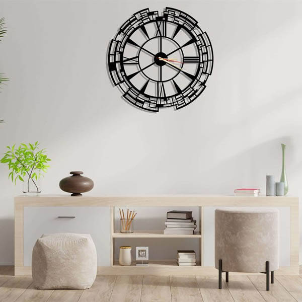 Venezia Metal Duvar Saati 60x60 - 3