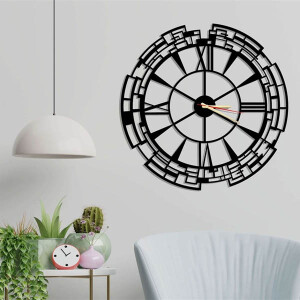 Venezia Metal Duvar Saati 60x60 - 4