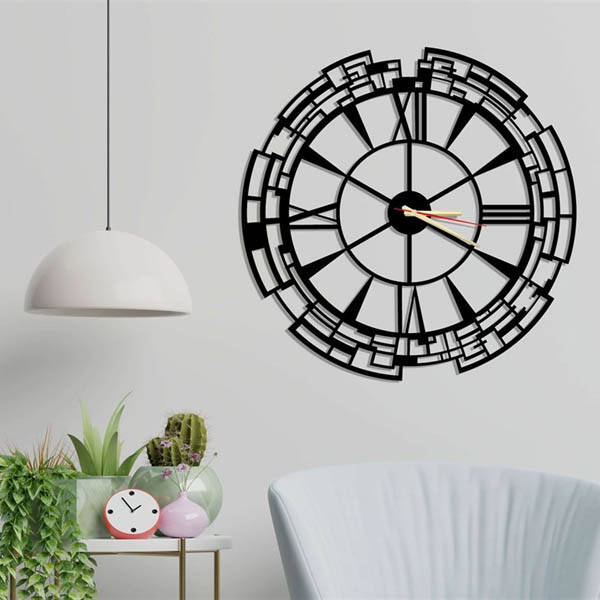 Venezia Metal Duvar Saati 60x60 - 4