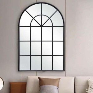 Windowpane Duvar Aynası Siyah - TepeHome