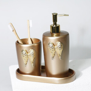 Wings Banyo Seti Vizon Altın - TepeHome (1)
