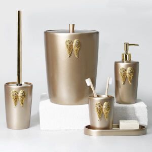 Wings Banyo Seti Vizon Altın - TepeHome