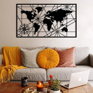 Xl Dünya Haritası World Map - TepeHome