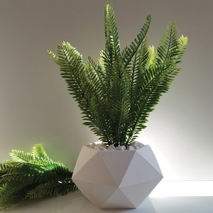 Yapay Çiçekli Dekoratif Beton Saksı 1 - TepeHome