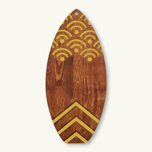 Yellow Decorative Surfboard Tablo - TepeHome